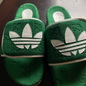 Adidas x Gucci slides